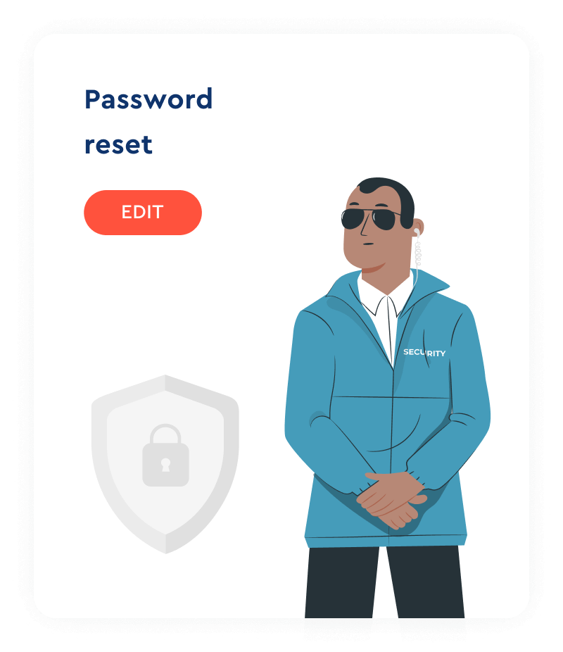 password reset